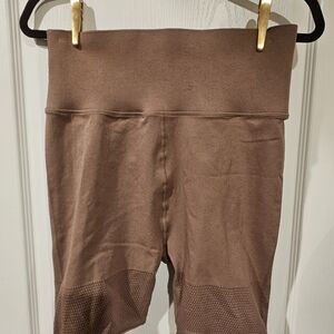Fabletics Sculptknit Shapewear Biker Shorts Chocolate Brown Size 3X